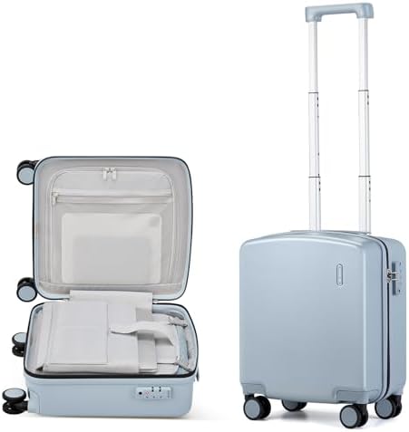 16 Inch Underseat Small Carry On Luggage in Grey