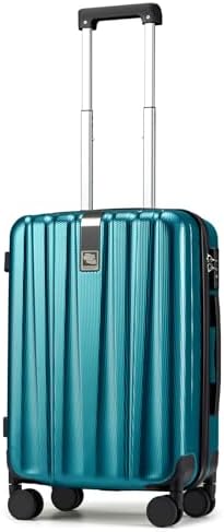20 Inch Carry On Luggage 22x14x9 Airline Approved Lightweight in Caribbean Blue