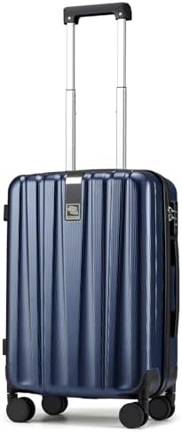 20 Inch Carry On Luggage 22x14x9 Airline Approved Lightweight in Dark Blue