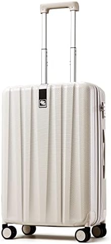 20 Inch Carry on Luggage 22x14x9 Airline Approved Lightweight in Ivory White