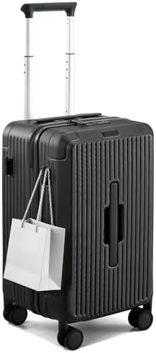 20 Inch Premium PC Hard shell Suitcase in Jet Black