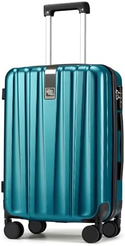 24 Inch Luggage Suitcases With Spinner Wheels Lightweight PC in Caribbean Blue