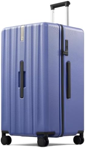28 Inch Extra Large Checked Luggage Hard Shell Suitcase with in Deep Space Purple