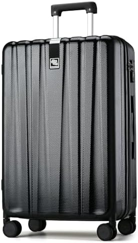 29 Inch Luggage Suitcases With Spinner Wheels Lightweight PC in Jet Black