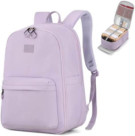 Expandable Laptop Backpack in Taro Purple
