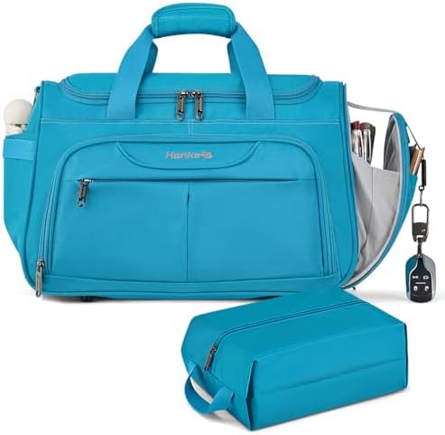 Large Capacity Travel Duffel Bag in Caribbean Blue