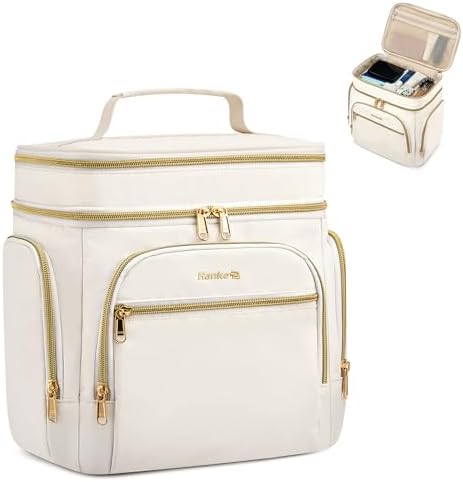 Large Toiletry Bag for Women Travel in Off White