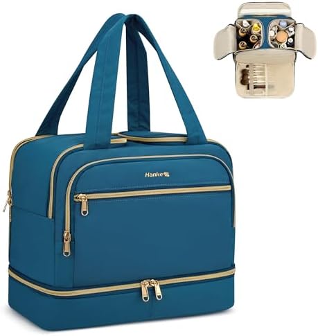 Travel Toiletry Bag, Lightweight Wide-open Large Toiletry Bags f in Navy Blue