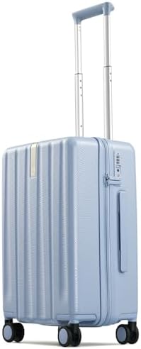 Upgraded Elite 20 Inch Carry On Luggage 22x14x9 Airline Approved in Mist Blue